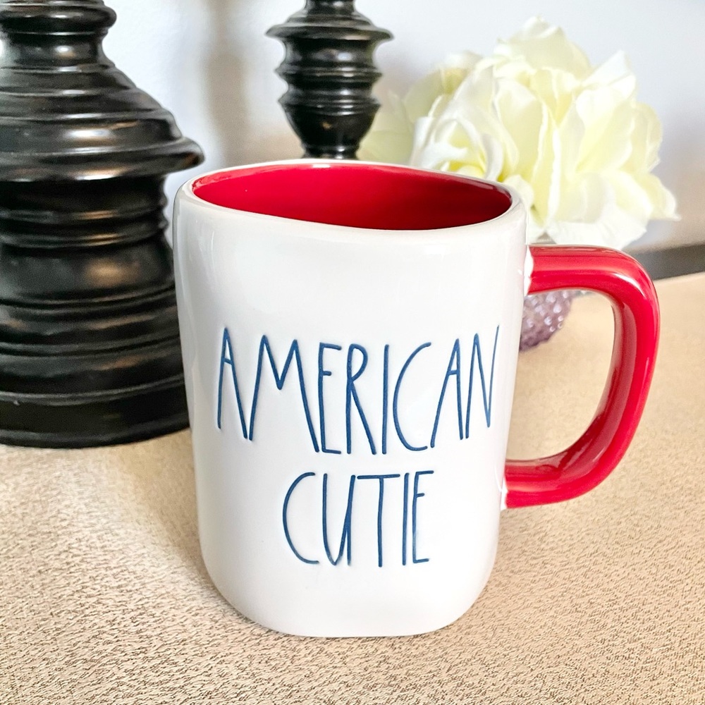 🆕Rae Dunn AMERICAN CUTIE Ceramic Mug